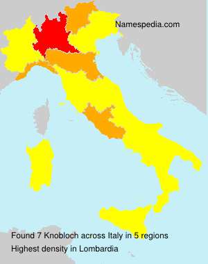 Surname Knobloch in Italy