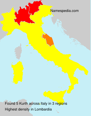 Surname Kurth in Italy
