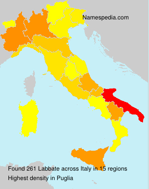 Surname Labbate in Italy