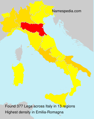 Surname Lega in Italy