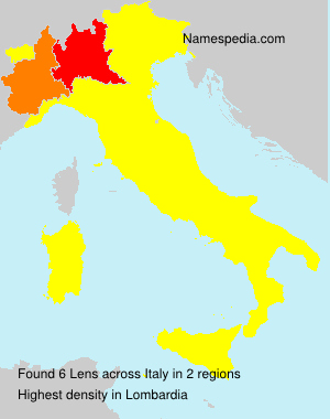Surname Lens in Italy