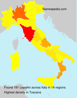 Surname Leporini in Italy