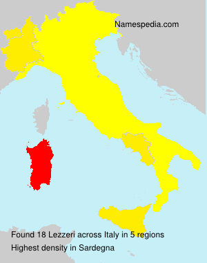 Surname Lezzeri in Italy