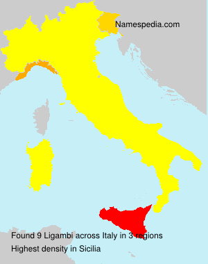 Surname Ligambi in Italy