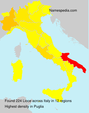 Surname Lioce in Italy