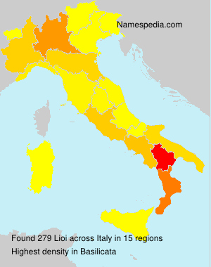 Surname Lioi in Italy