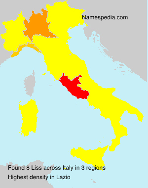 Surname Liss in Italy