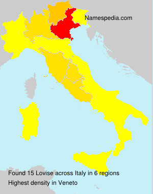 Surname Lovise in Italy