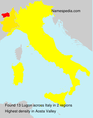Surname Lugon in Italy