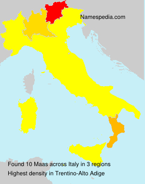 Surname Maas in Italy
