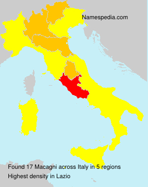 Surname Macagni in Italy