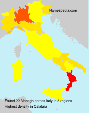Surname Manago in Italy
