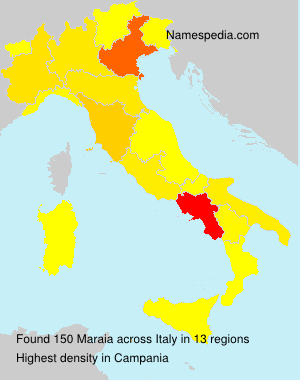 Surname Maraia in Italy