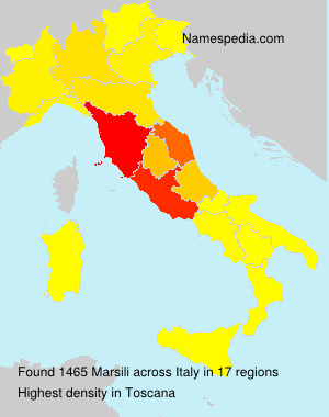 Surname Marsili in Italy