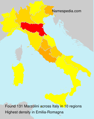 Surname Marzolini in Italy