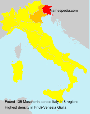 Surname Mascherin in Italy