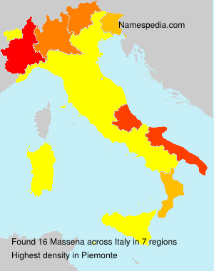 Surname Massena in Italy