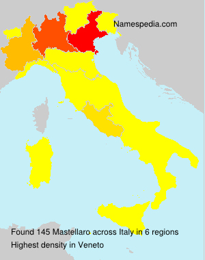 Surname Mastellaro in Italy
