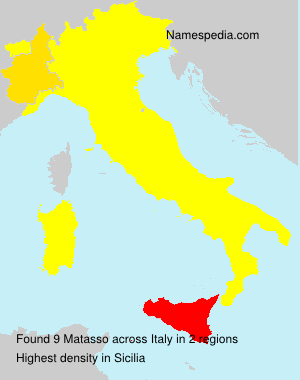 Surname Matasso in Italy