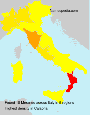 Surname Merando in Italy