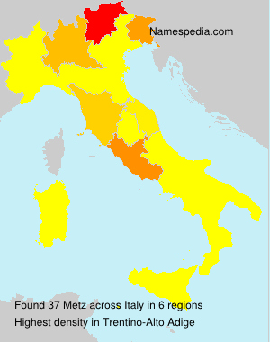 Surname Metz in Italy