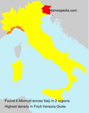 Surname Momich in Italy