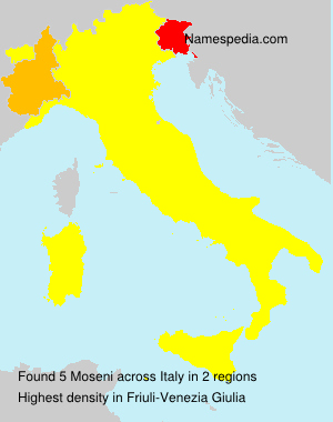 Surname Moseni in Italy