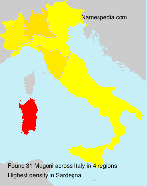 Surname Mugoni in Italy