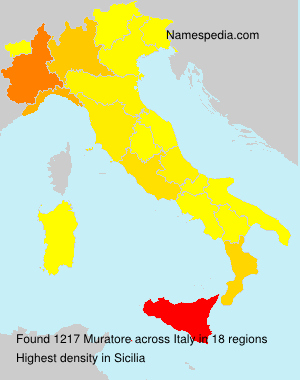 Surname Muratore in Italy