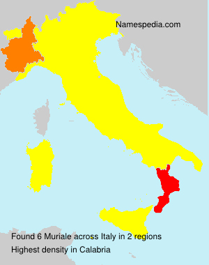 Surname Muriale in Italy