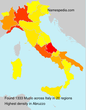 Surname Muzio in Italy