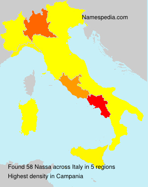 Surname Nassa in Italy