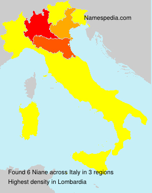 Surname Niane in Italy