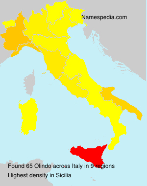 Surname Olindo in Italy