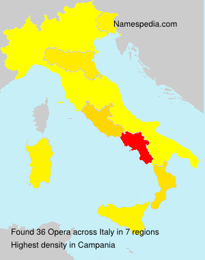 Surname Opera in Italy