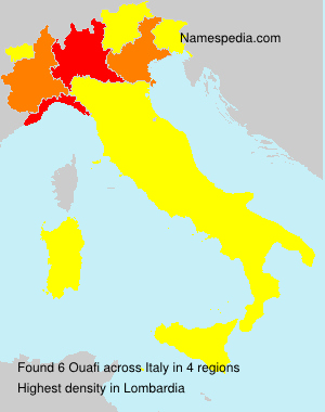 Surname Ouafi in Italy