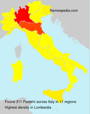Surname Paderni in Italy