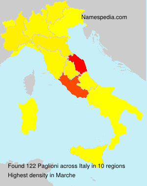 Surname Paglioni in Italy