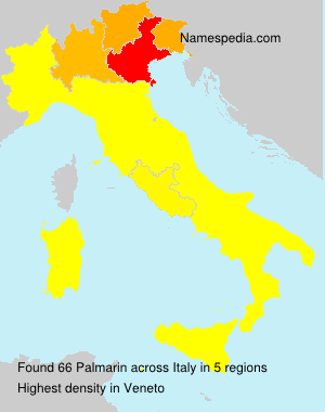 Surname Palmarin in Italy