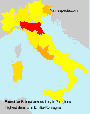 Surname Palotta in Italy