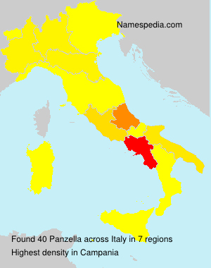Surname Panzella in Italy