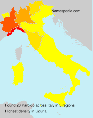 Surname Paroldo in Italy