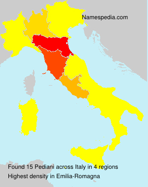 Surname Pediani in Italy