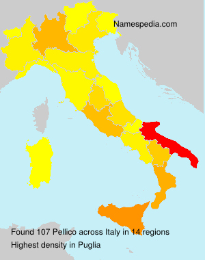 Surname Pellico in Italy