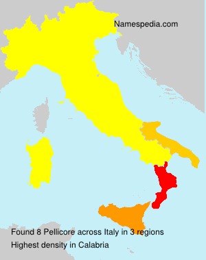 Surname Pellicore in Italy