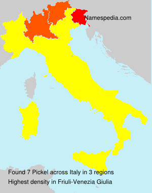Surname Pickel in Italy