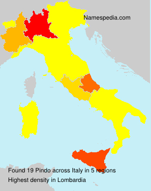 Surname Pindo in Italy