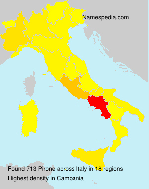 Surname Pirone in Italy
