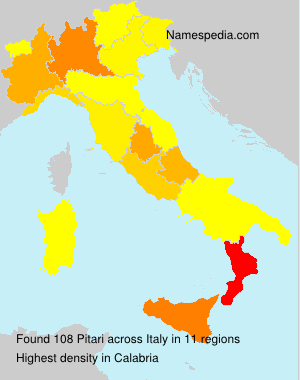 Surname Pitari in Italy