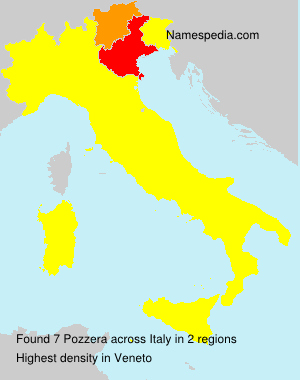 Surname Pozzera in Italy